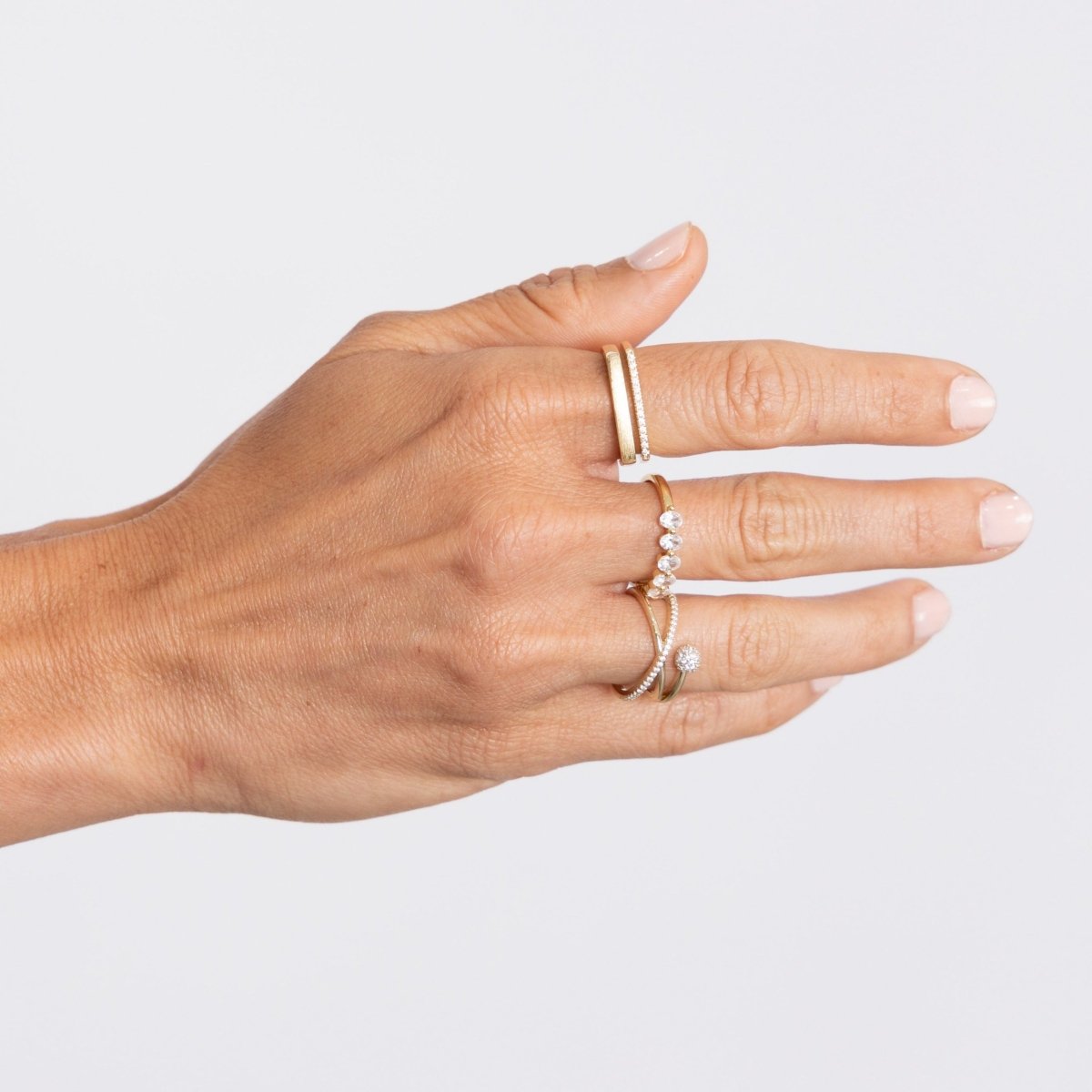 Harley Pave Twist Ring - HOUSE OF SHE