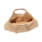 Harper Evening Natural Vegan Studded Bag - HOUSE OF SHE