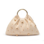 Harper Evening Natural Vegan Studded Bag - HOUSE OF SHE