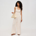 Harper Evening Natural Vegan Studded Bag - HOUSE OF SHE