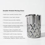 Harrison Stainless Steel Double-Walled Mixing Glass - HOUSE OF SHE