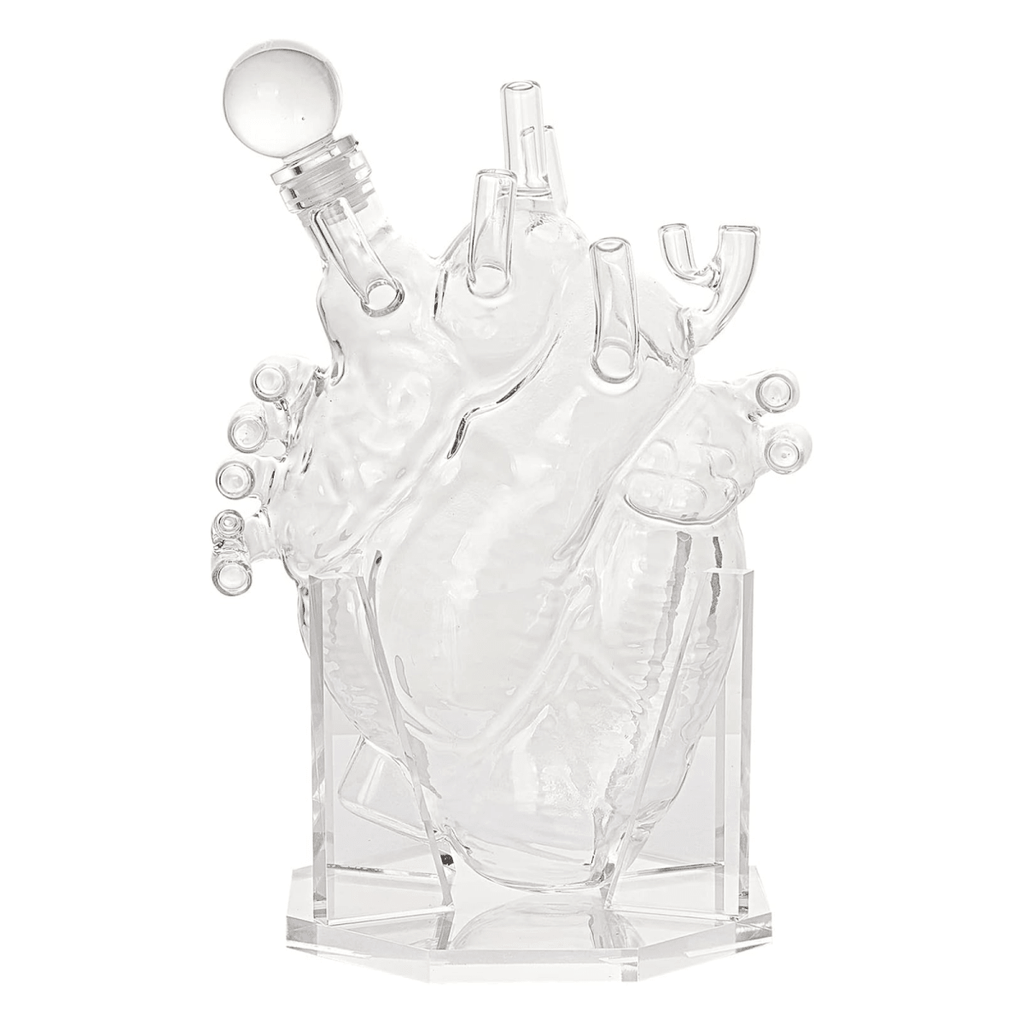 Heart Decanter Whiskey Wine Decanter Set By Organ Aerator Funny Gift For That Someon - HOUSE OF SHE