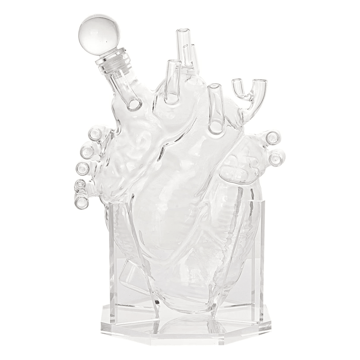 Heart Decanter Whiskey Wine Decanter Set By Organ Aerator Funny Gift For That Someon - HOUSE OF SHE