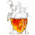 Heart Decanter Whiskey Wine Decanter Set By Organ Aerator Funny Gift For That Someon - HOUSE OF SHE