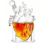 Heart Decanter Whiskey Wine Decanter Set By Organ Aerator Funny Gift For That Someon - HOUSE OF SHE