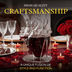 Heart Decanter Whiskey Wine Decanter Set By Organ Aerator Funny Gift For That Someon - HOUSE OF SHE