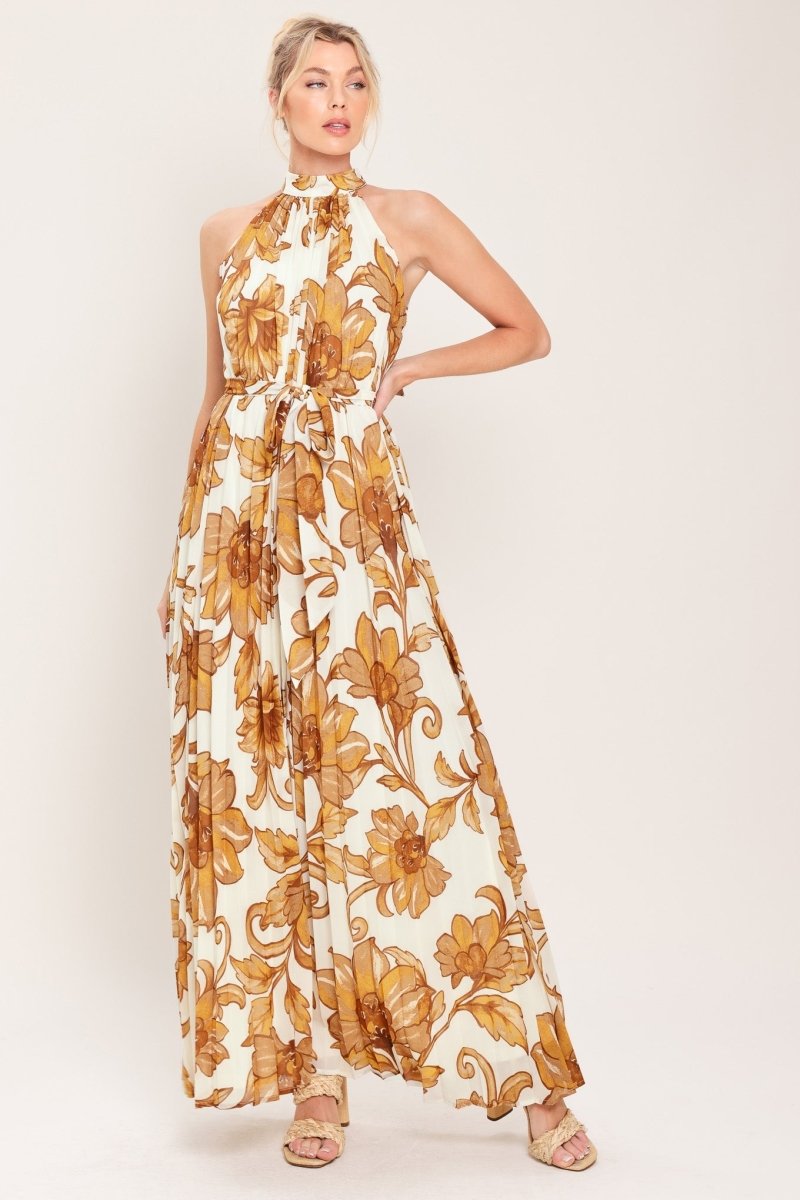 HONEY LUXE WOVEN MAXI DRESS - HOUSE OF SHE