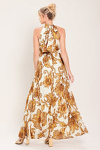 HONEY LUXE WOVEN MAXI DRESS - HOUSE OF SHE