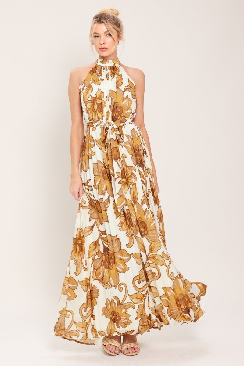 HONEY LUXE WOVEN MAXI DRESS - HOUSE OF SHE