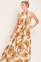 HONEY LUXE WOVEN MAXI DRESS - HOUSE OF SHE