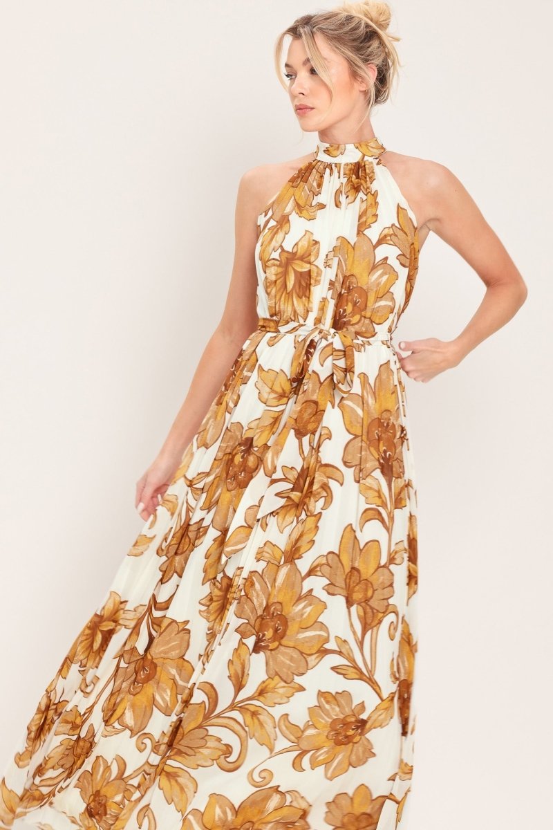 HONEY LUXE WOVEN MAXI DRESS - HOUSE OF SHE