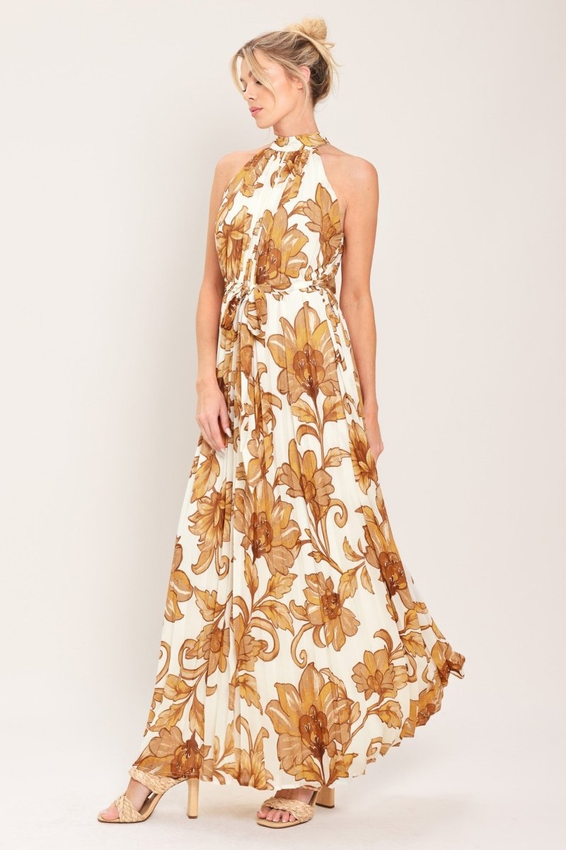 HONEY LUXE WOVEN MAXI DRESS - HOUSE OF SHE