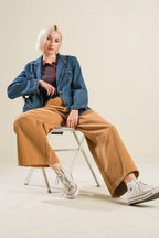HOT TO GO DENIM BLAZER - HOUSE OF SHE
