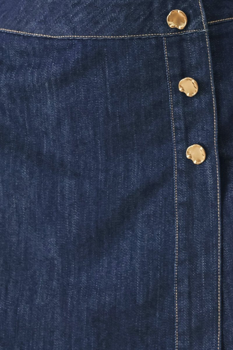 Iconic Indigo Denim Skort - HOUSE OF SHE