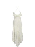 Idra Lace Trim Sleeveless Crochet Midi Trailing Dress - HOUSE OF SHE