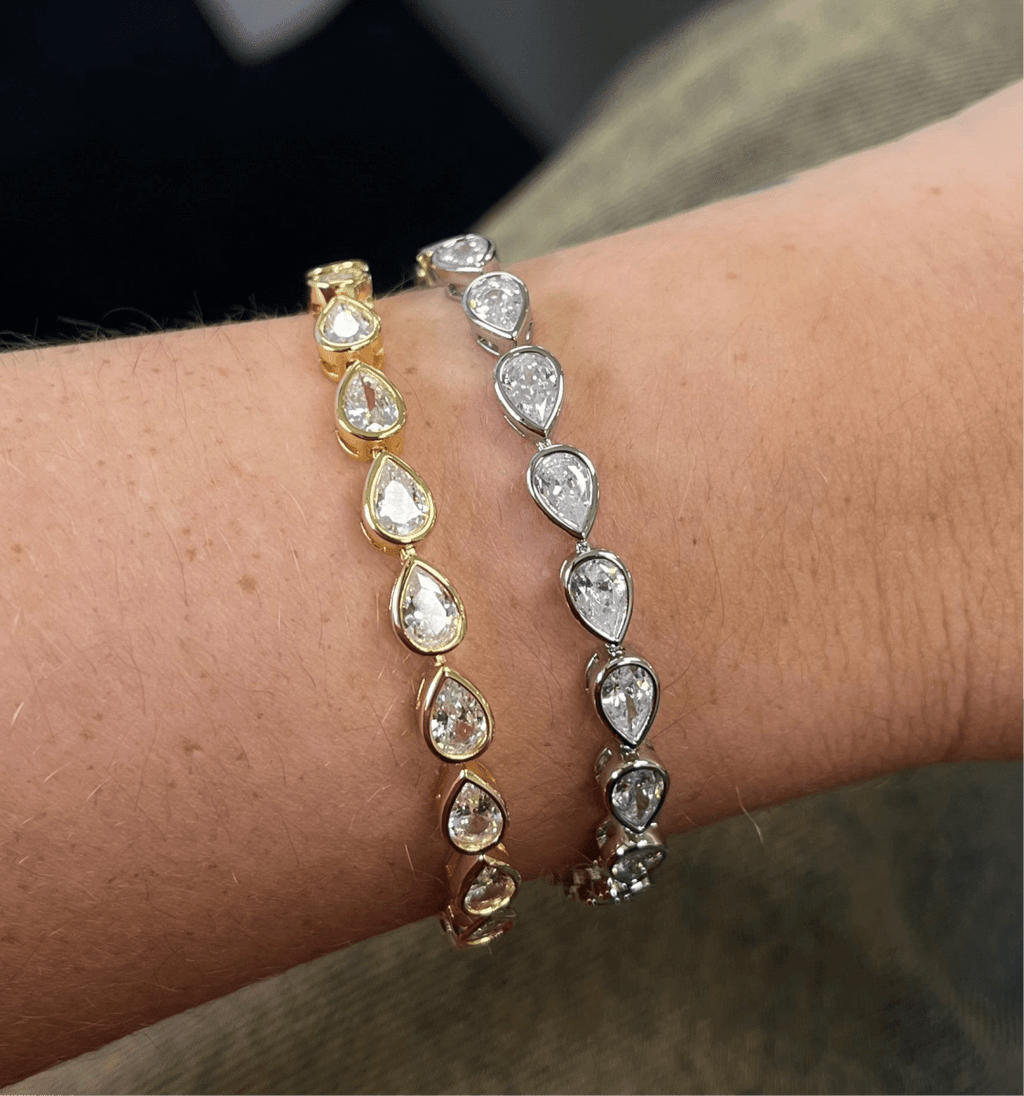 Ines Raindrop Tennis Bracelet - HOUSE OF SHE