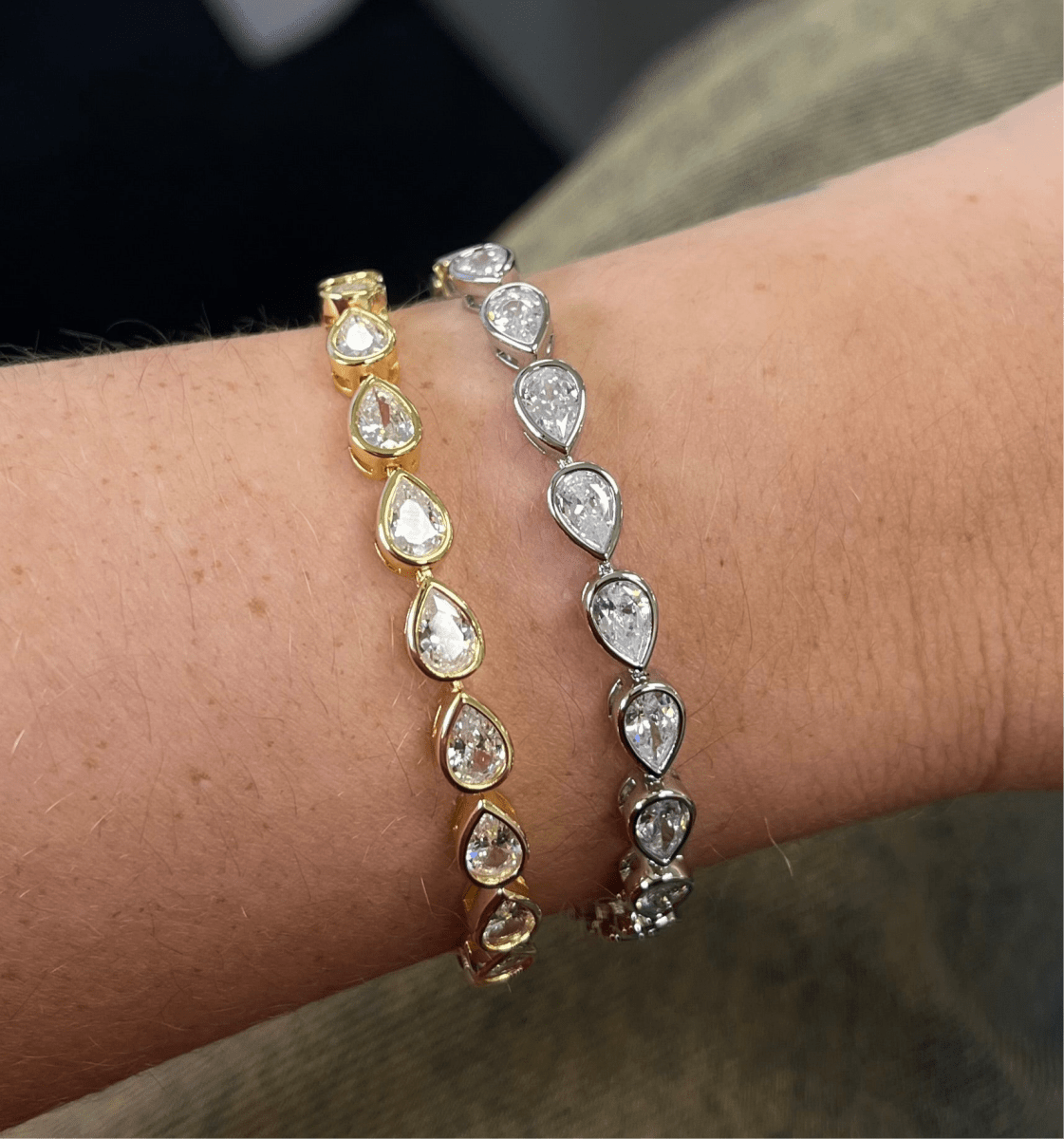 Ines Raindrop Tennis Bracelet - HOUSE OF SHE
