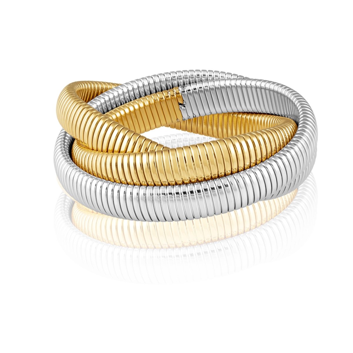 Infinity Multi Layered Bracelet Two - Tone - HOUSE OF SHE