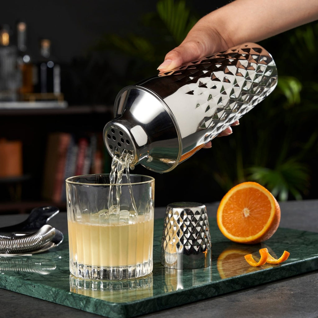 Irving Stainless Steel Faceted Cocktail Shaker - HOUSE OF SHE