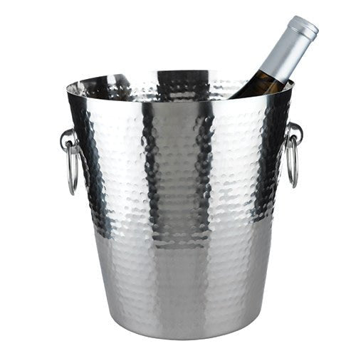 Irving Stainless Steel Hammered Ice Bucket - HOUSE OF SHE