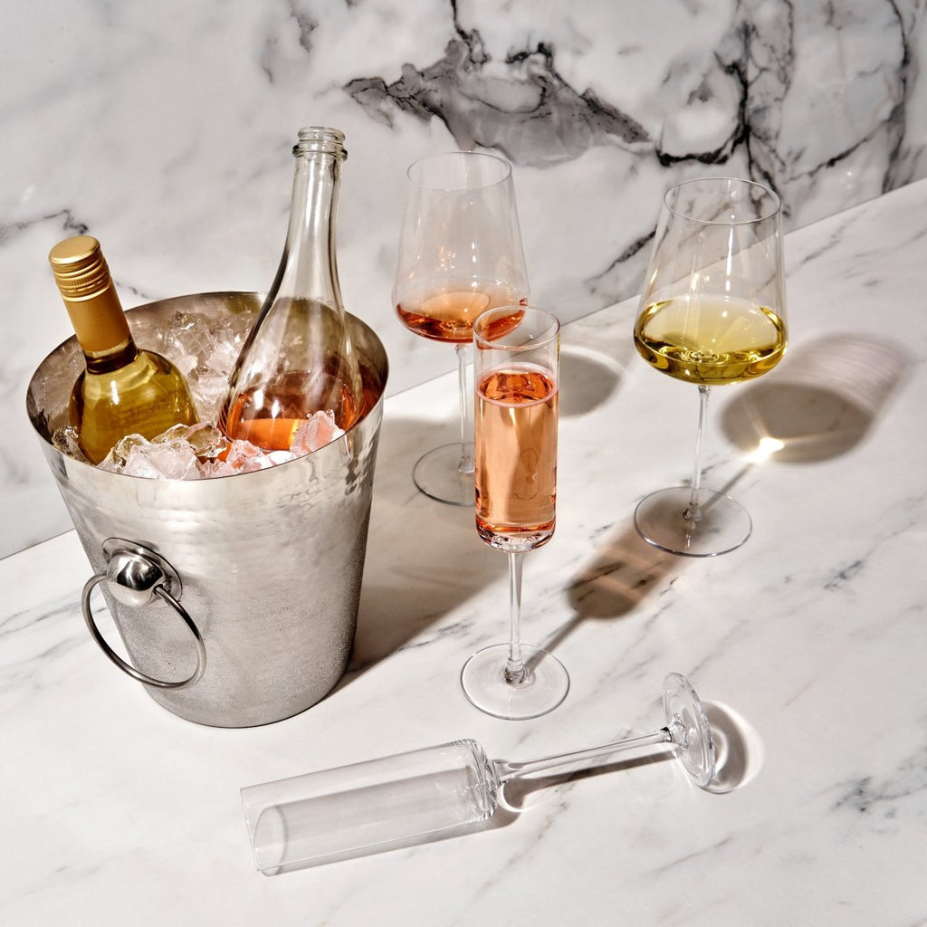 Irving Stainless Steel Hammered Ice Bucket - HOUSE OF SHE