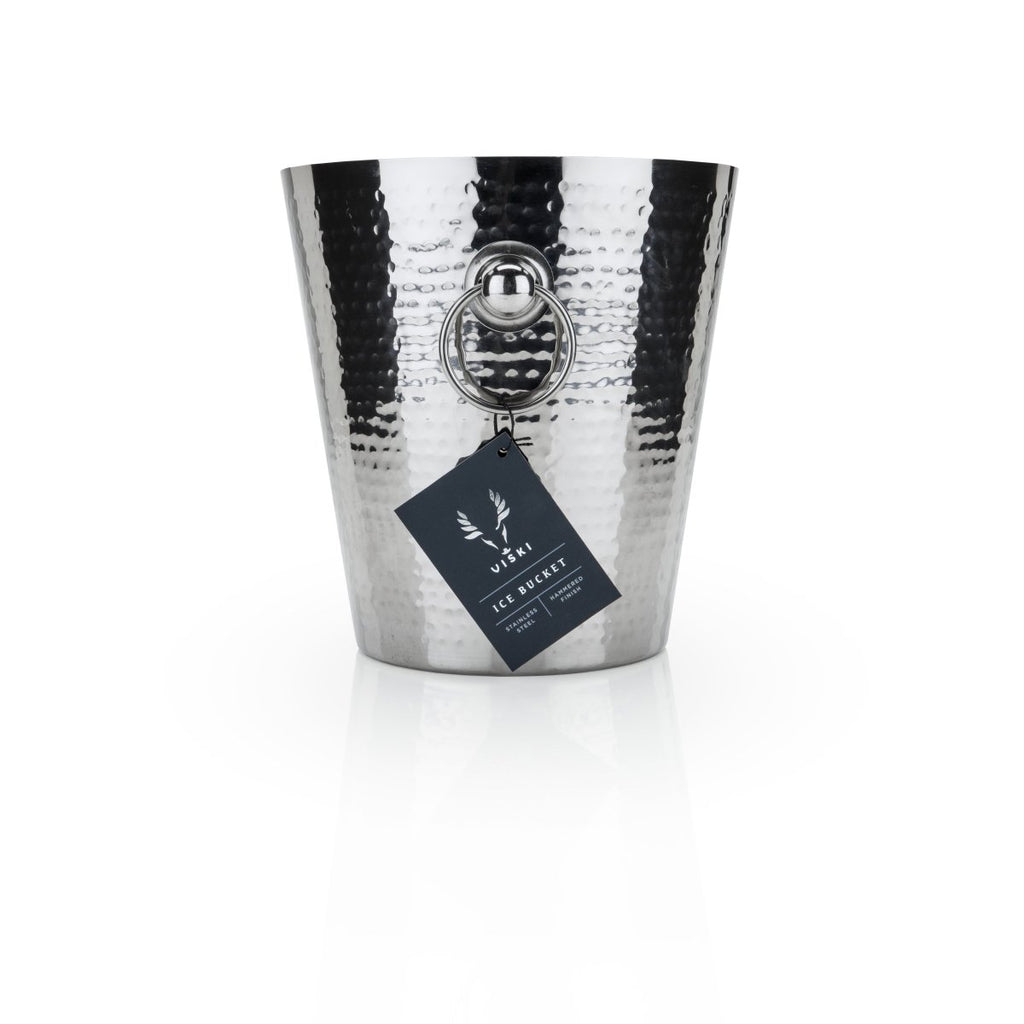 Irving Stainless Steel Hammered Ice Bucket - HOUSE OF SHE