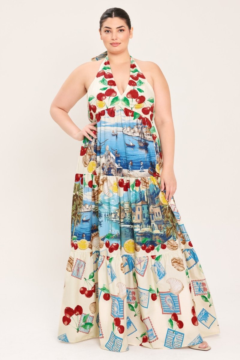 ITALIAN RIVIERA DREAM WOVEN MAXI DRESS - HOUSE OF SHE
