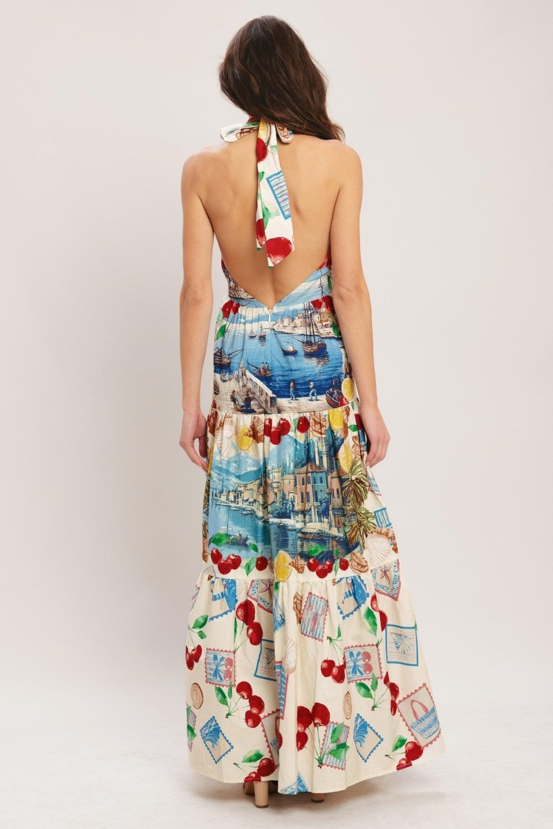 ITALIAN RIVIERA DREAM WOVEN MAXI DRESS - HOUSE OF SHE