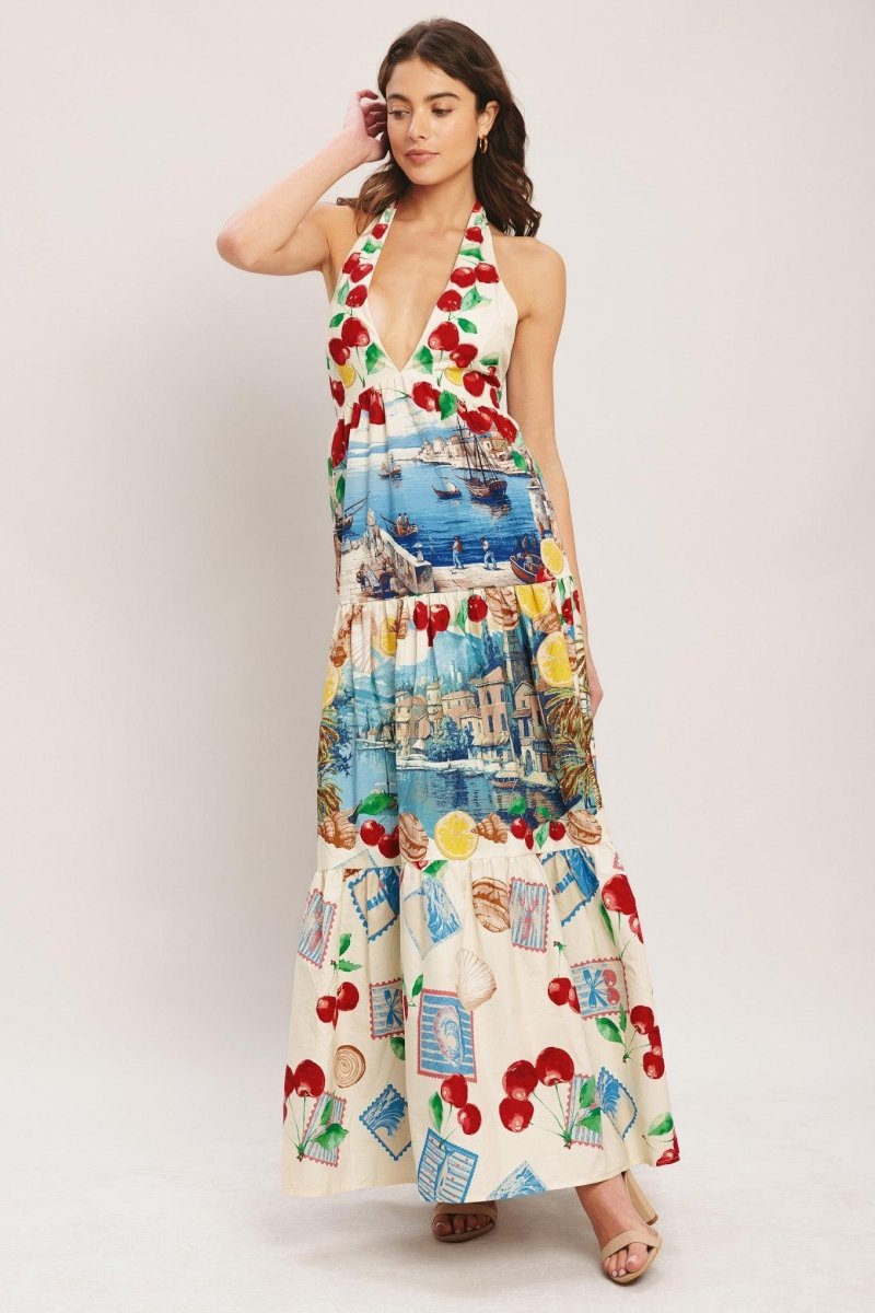 ITALIAN RIVIERA DREAM WOVEN MAXI DRESS - HOUSE OF SHE