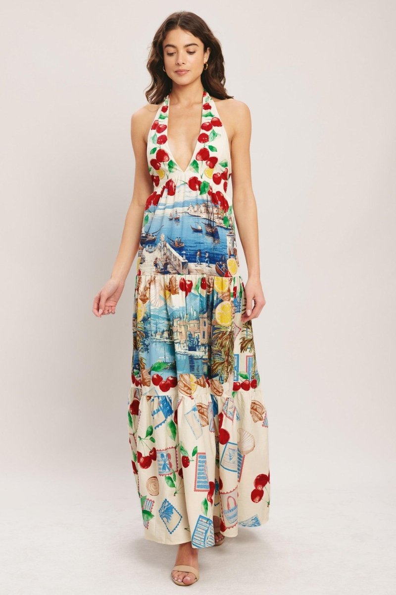 ITALIAN RIVIERA DREAM WOVEN MAXI DRESS - HOUSE OF SHE