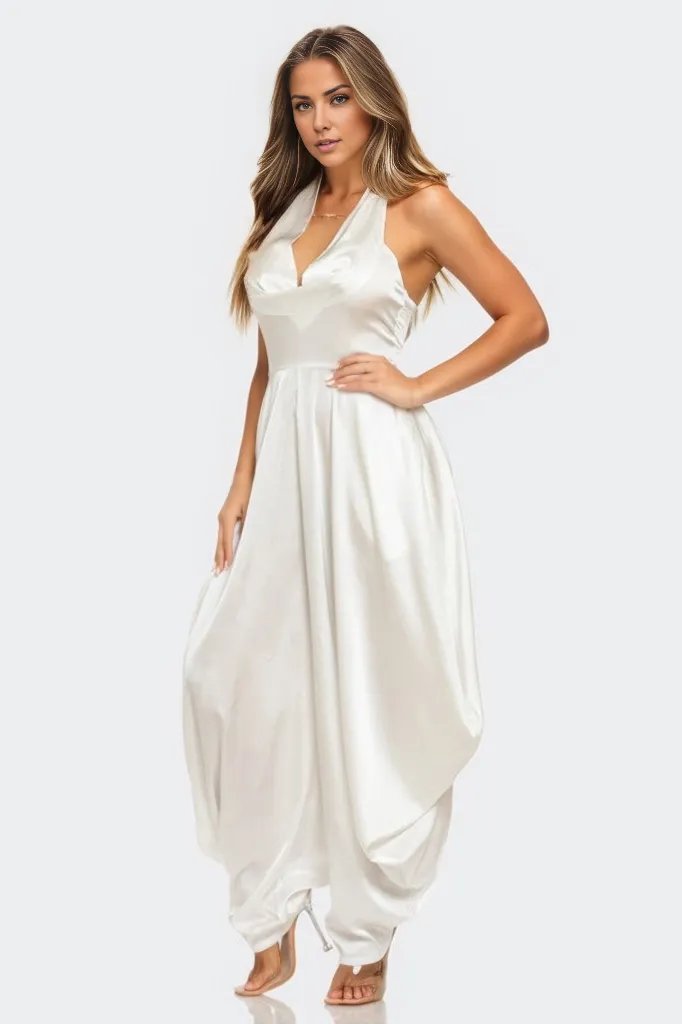 Ivory Serenity Jumpsuit - HOUSE OF SHE
