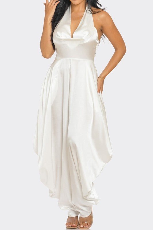 Ivory Serenity Jumpsuit - HOUSE OF SHE