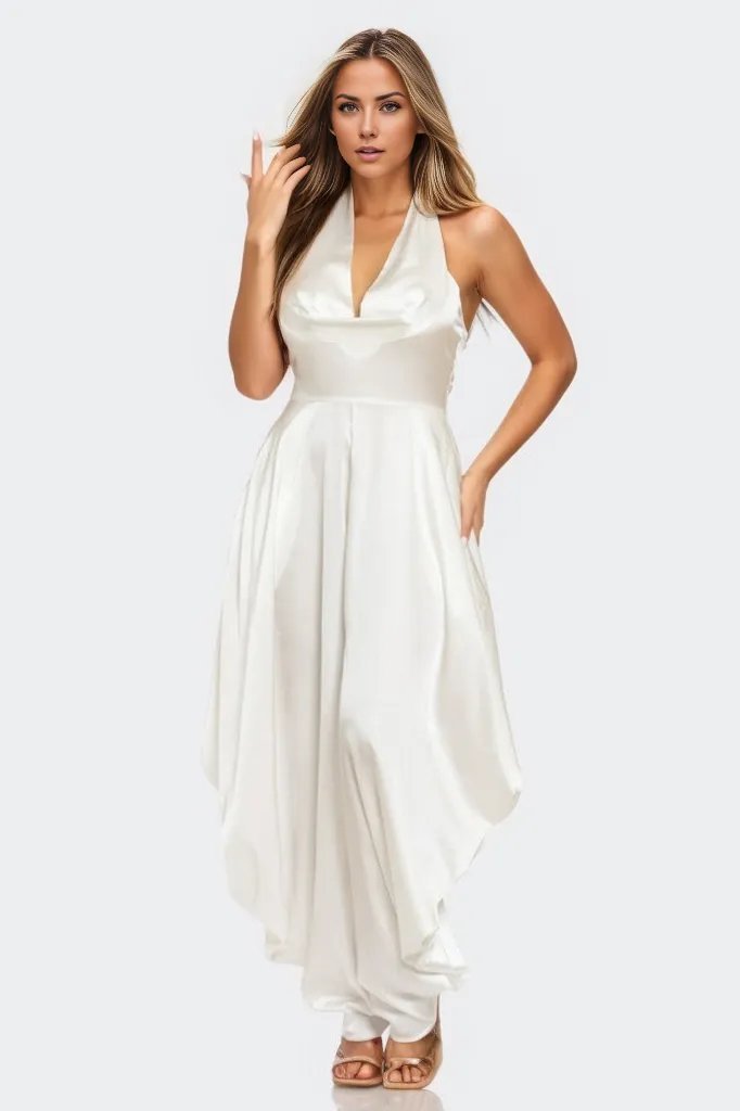 Ivory Serenity Jumpsuit - HOUSE OF SHE