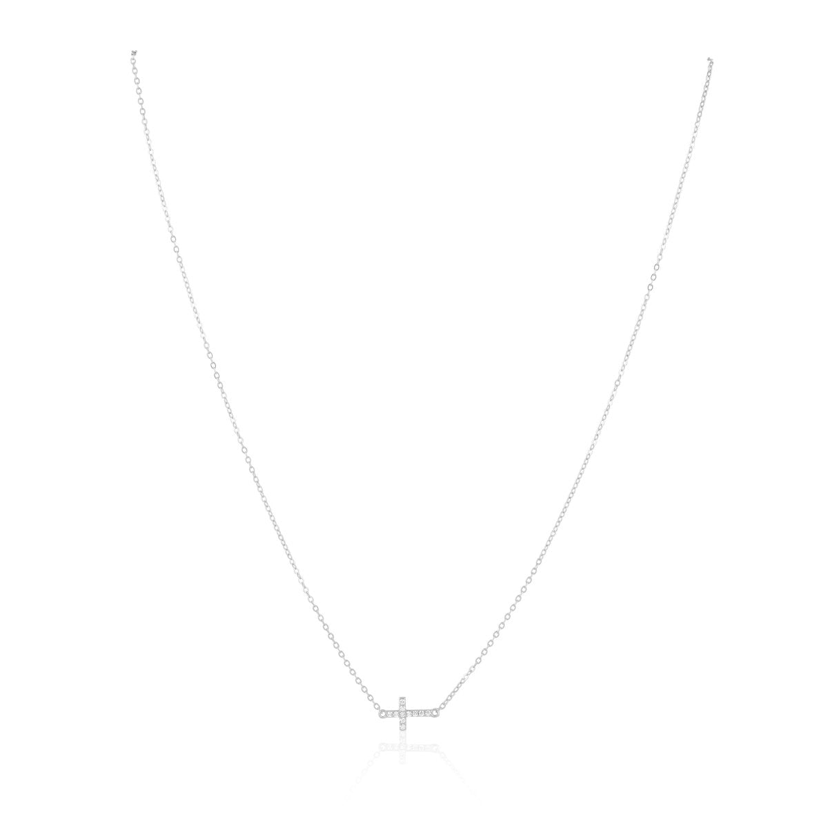 Janet Side Cross Necklace - HOUSE OF SHE