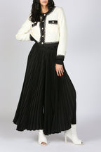 Jayden Black Trimmed Tweed Crop Jacket - HOUSE OF SHE