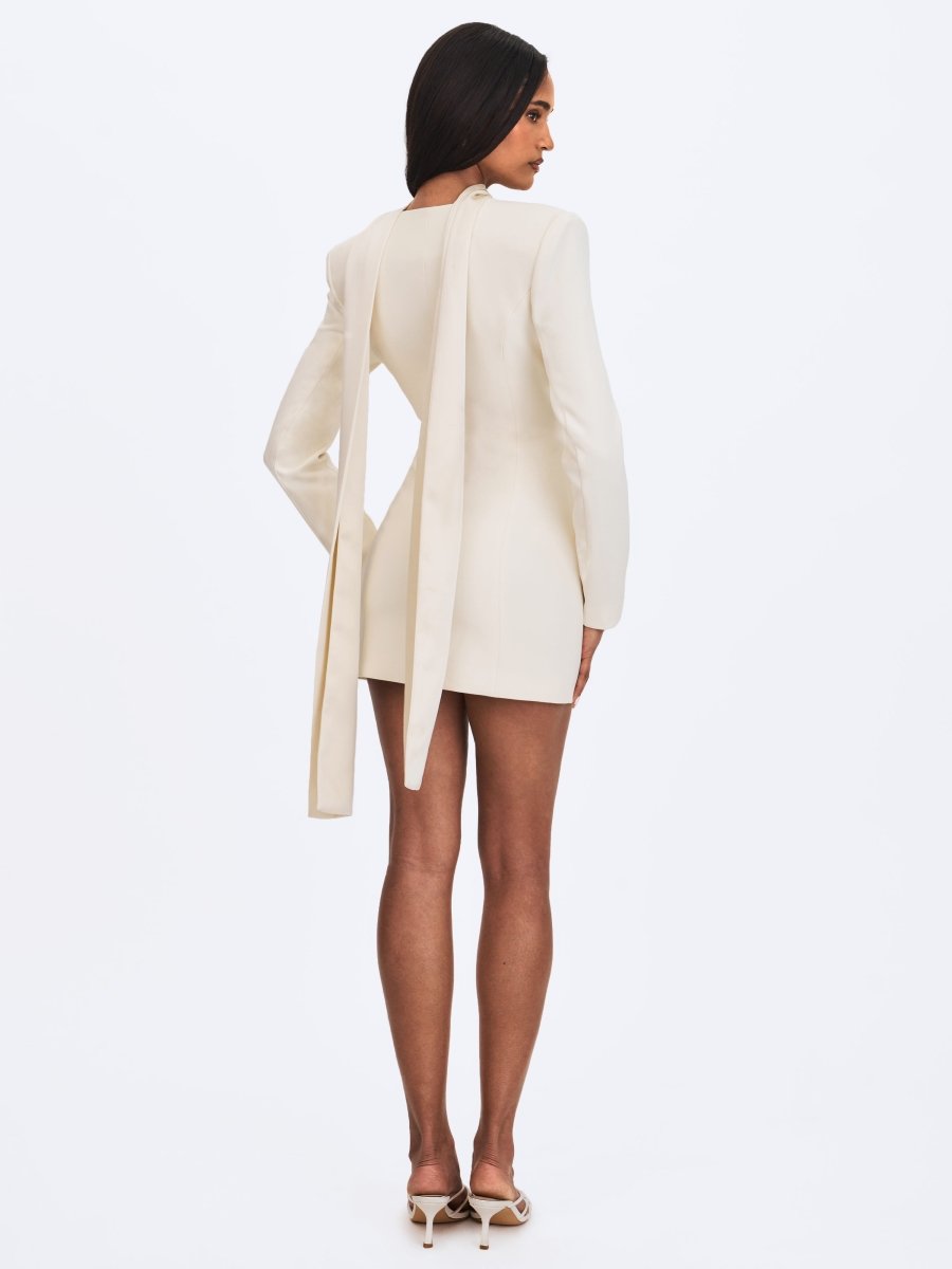 Jeannie Cream Blazer Mini Dress - HOUSE OF SHE