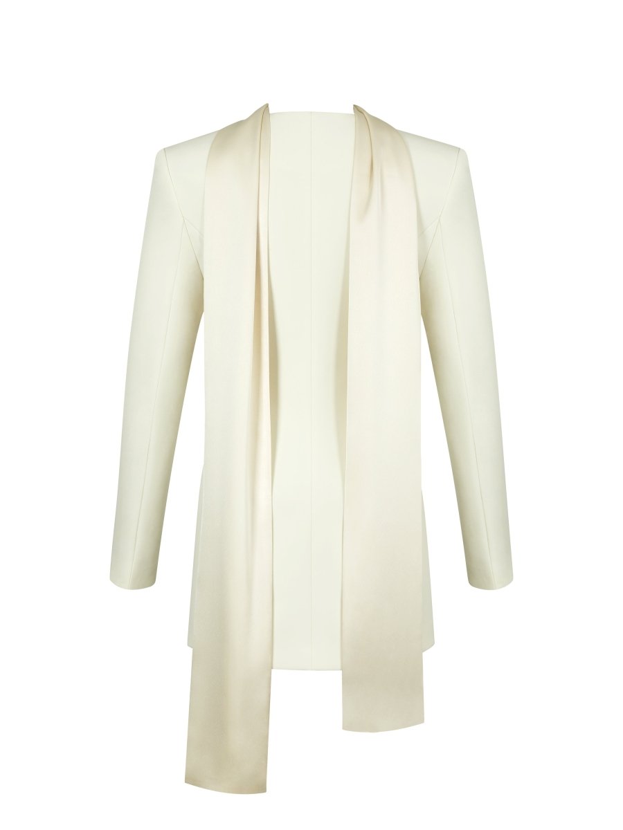 Jeannie Cream Blazer Mini Dress - HOUSE OF SHE