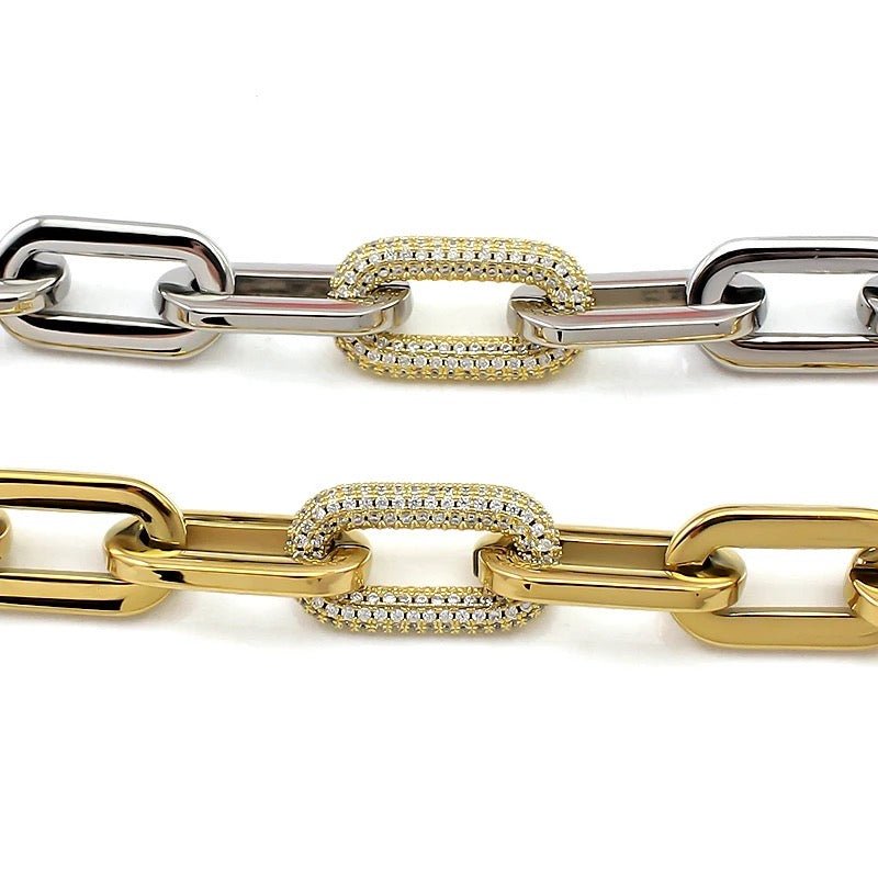 Jenna Pave Bracelet - Silver - HOUSE OF SHE