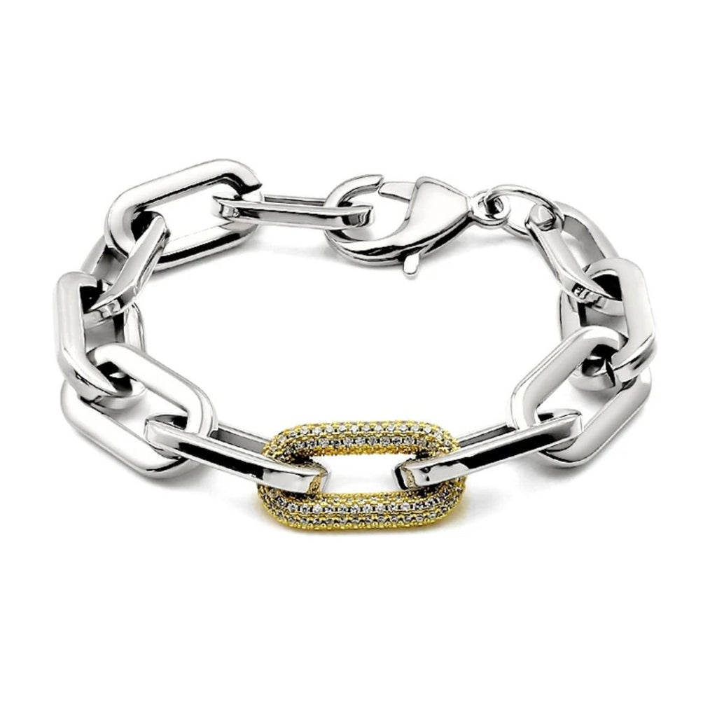 Jenna Pave Bracelet - Silver - HOUSE OF SHE