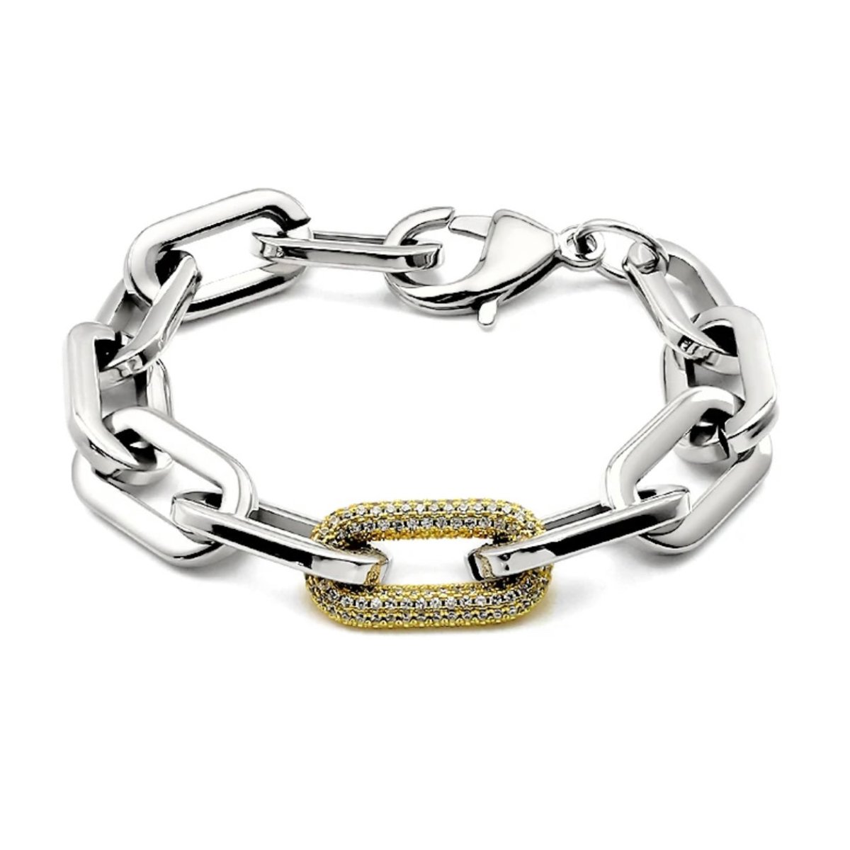Jenna Pave Bracelet - Silver - HOUSE OF SHE