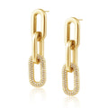 Jenna Pave Earrings - Gold - HOUSE OF SHE