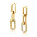 Jenna Pave Earrings - Gold - HOUSE OF SHE