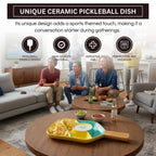 Khen Ceramic Pickleball Dish | Paddle Shaped Serving Tray Platter Decorative Tableware - HOUSE OF SHE