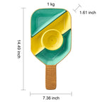 Khen Ceramic Pickleball Dish | Paddle Shaped Serving Tray Platter Decorative Tableware - HOUSE OF SHE