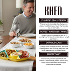 Khen Ceramic Pickleball Dish | Paddle Shaped Serving Tray Platter Decorative Tableware - HOUSE OF SHE
