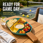 Khen Ceramic Pickleball Dish | Paddle Shaped Serving Tray Platter Decorative Tableware - HOUSE OF SHE