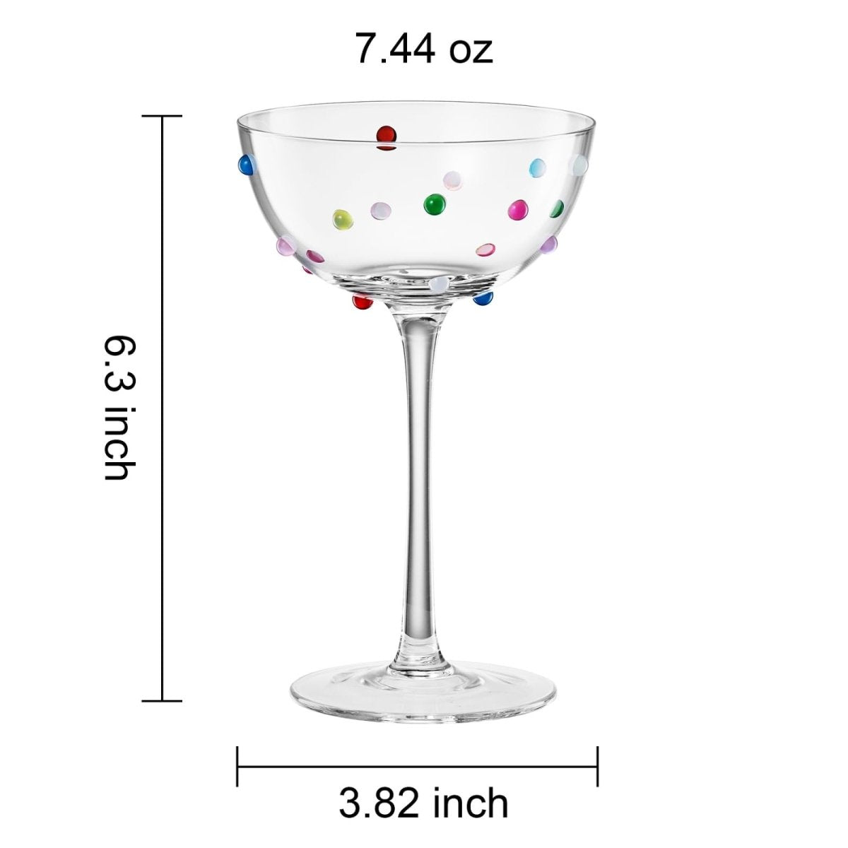 Khen Confetti Coupe - Set of 2 - HOUSE OF SHE