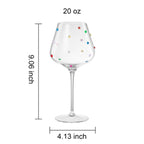 Khen Confetti Stemmed Wine - Set of 2 - HOUSE OF SHE