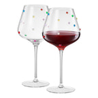 Khen Confetti Stemmed Wine - Set of 2 - HOUSE OF SHE