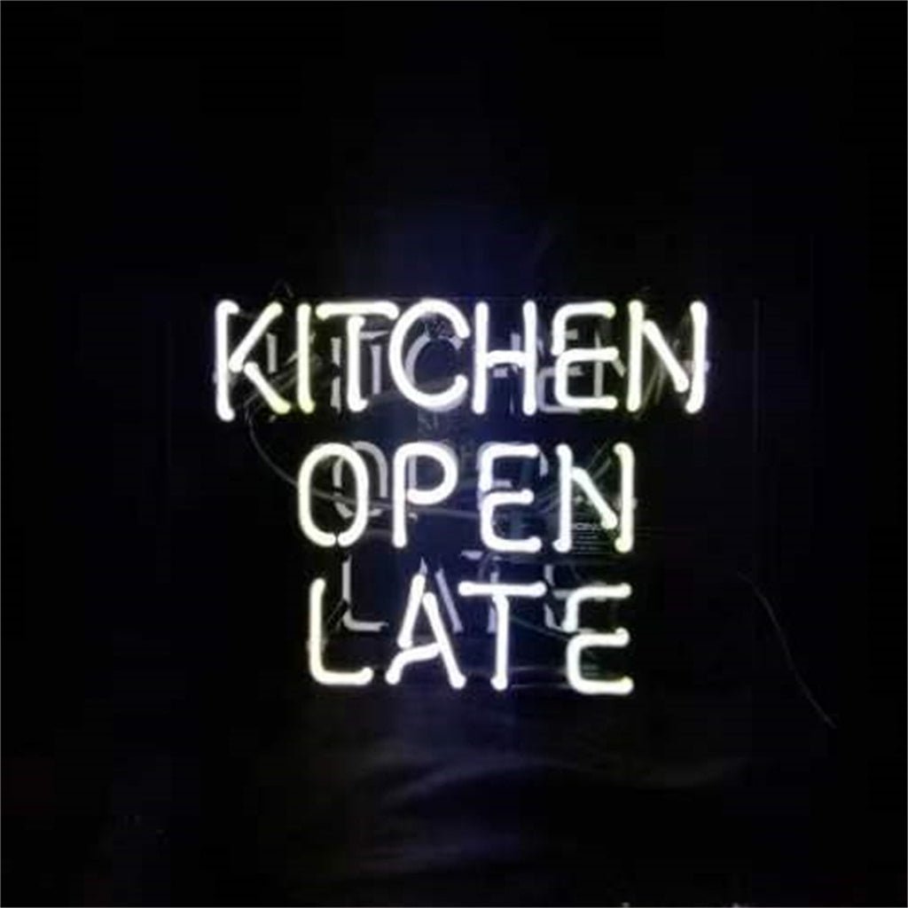 Kitchen Open Late Neon Signs - HOUSE OF SHE